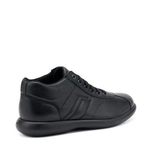 Frau 27N4 sneaker casual alta in pelle nero - immagine 4