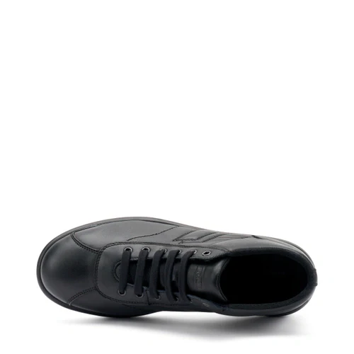 Frau 27N4 sneaker casual alta in pelle nero - immagine 5