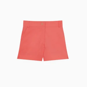 Bermuda a vita alta in cotone Corallo Patrizia Pepe
