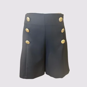 Pantaloni Susy mix con bottoni dorati