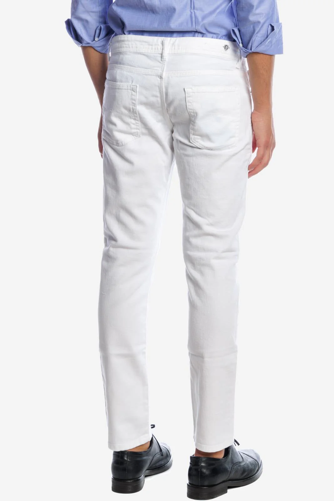 Jeans 5 tasche bianco - immagine 4
