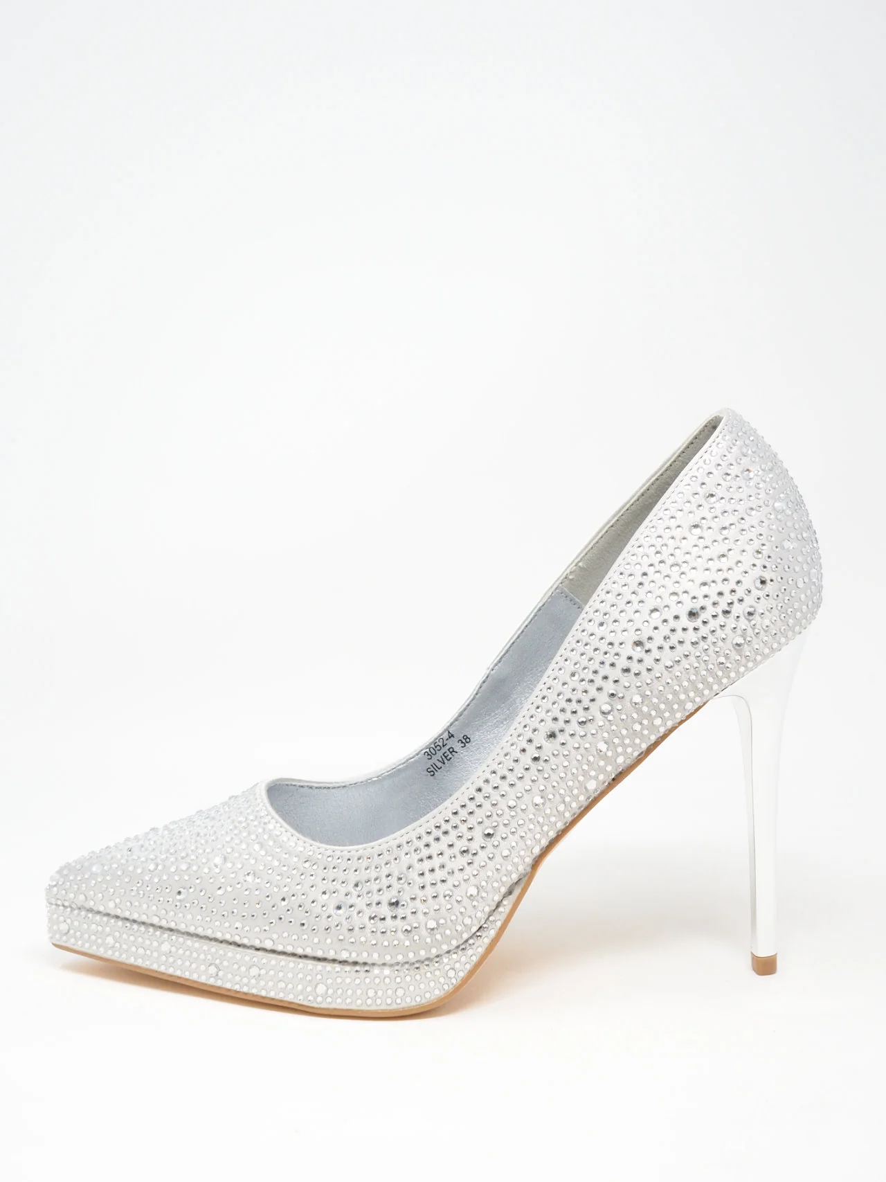 Décolleté con strass e plateau