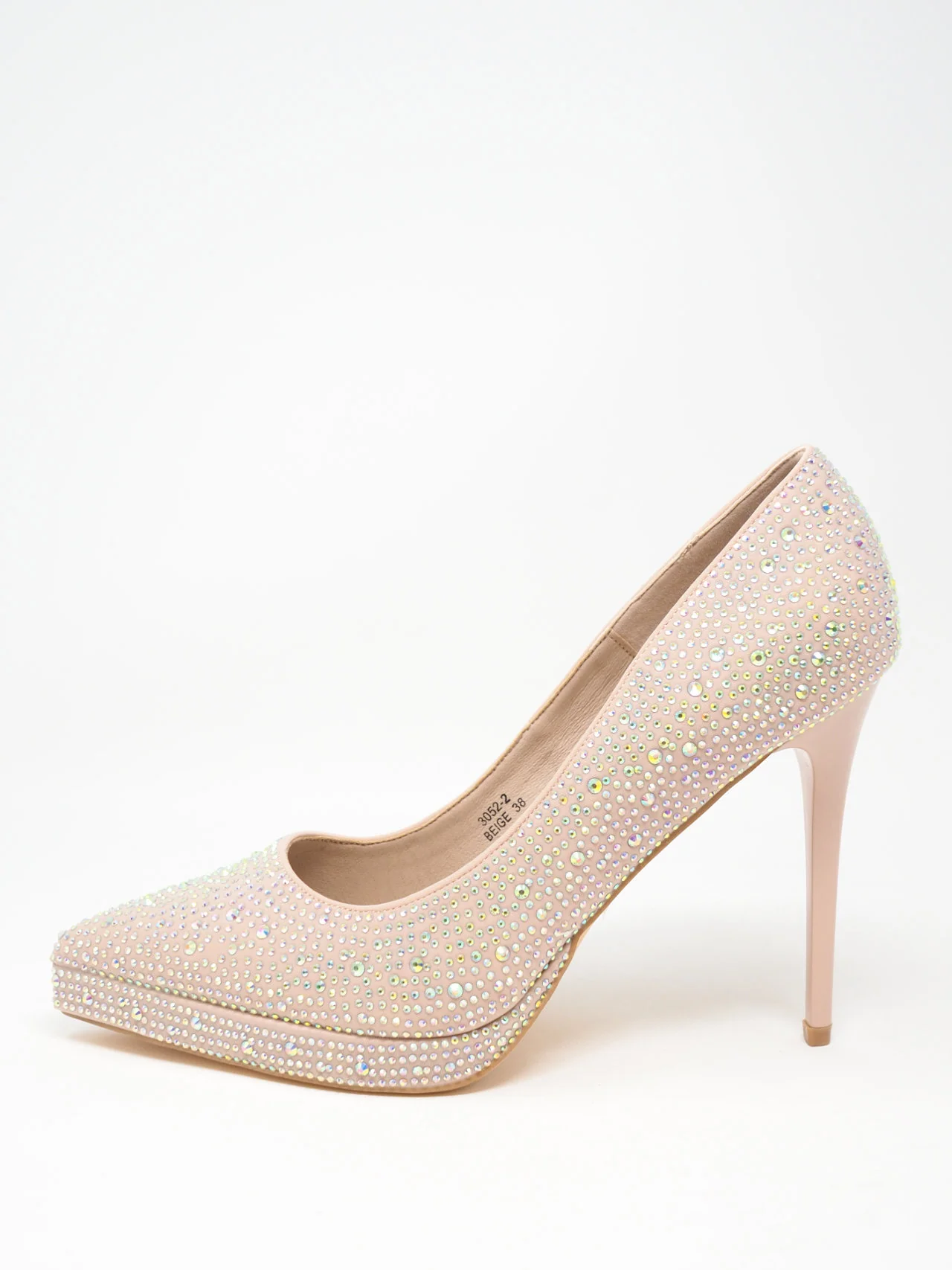 Décolleté con strass e plateau - immagine 3