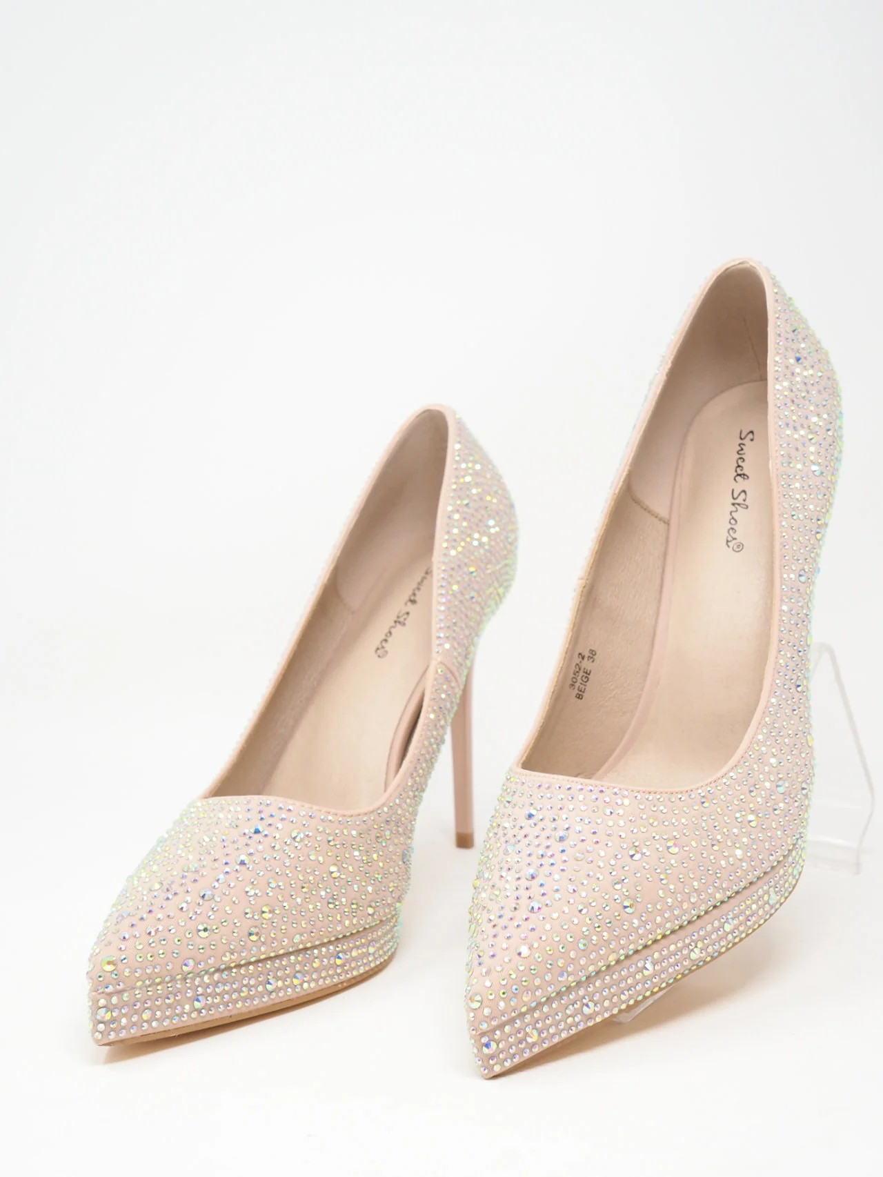 Décolleté con strass e plateau - immagine 6