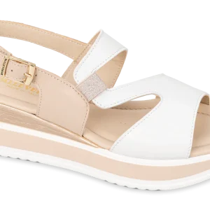 Valleverde 32110 sandalo donna in pelle bianca