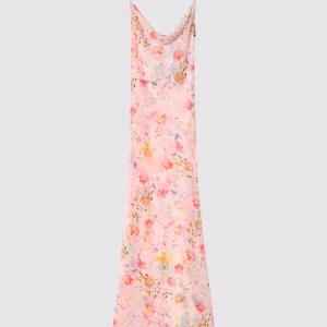 Abbey - abito lungo in georgette con apertura sulla schiena Mar de Margaritas