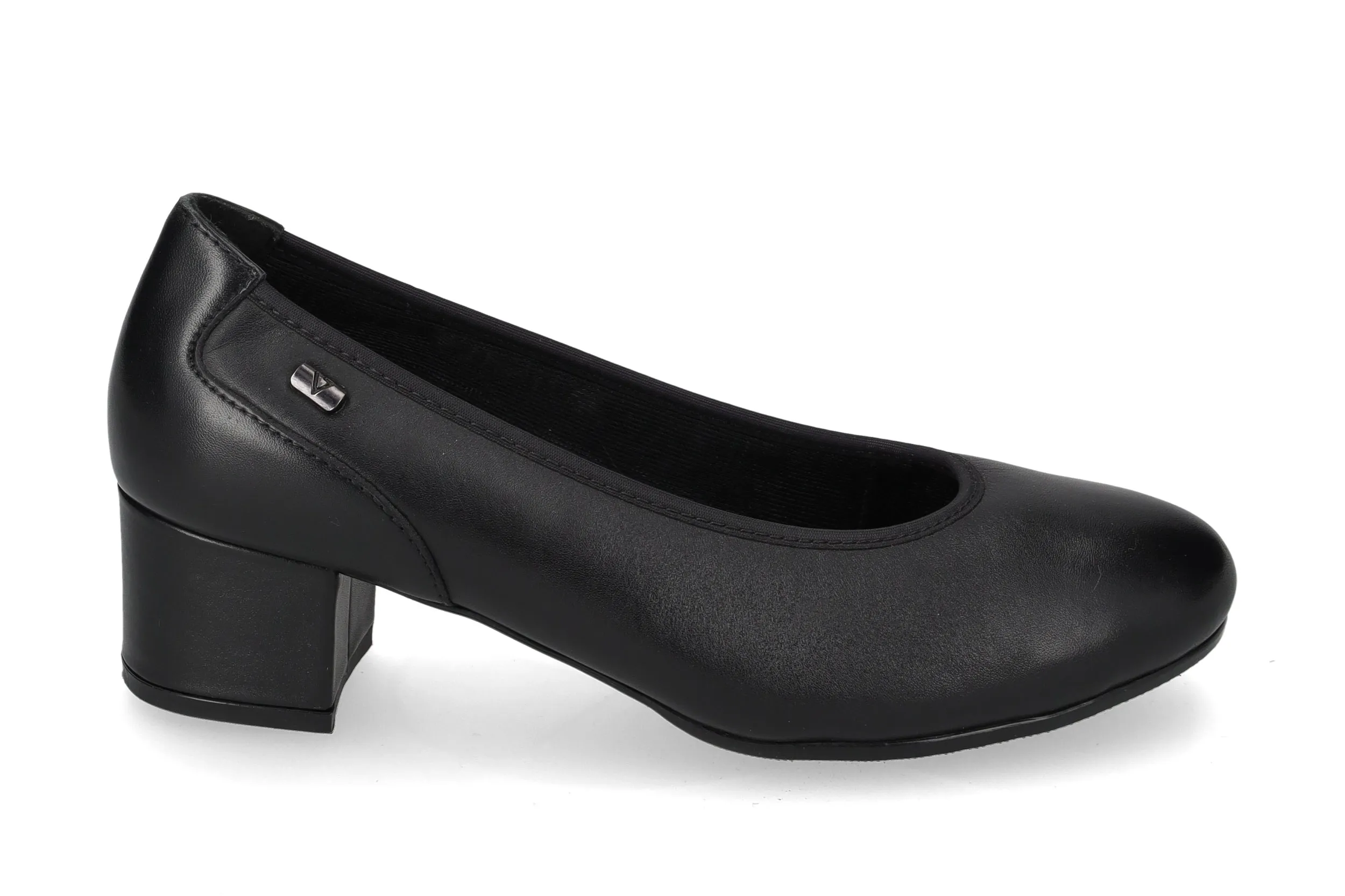 Valleverde 36372 Decolleté con tomaio e sottopiede in pelle - immagine 2