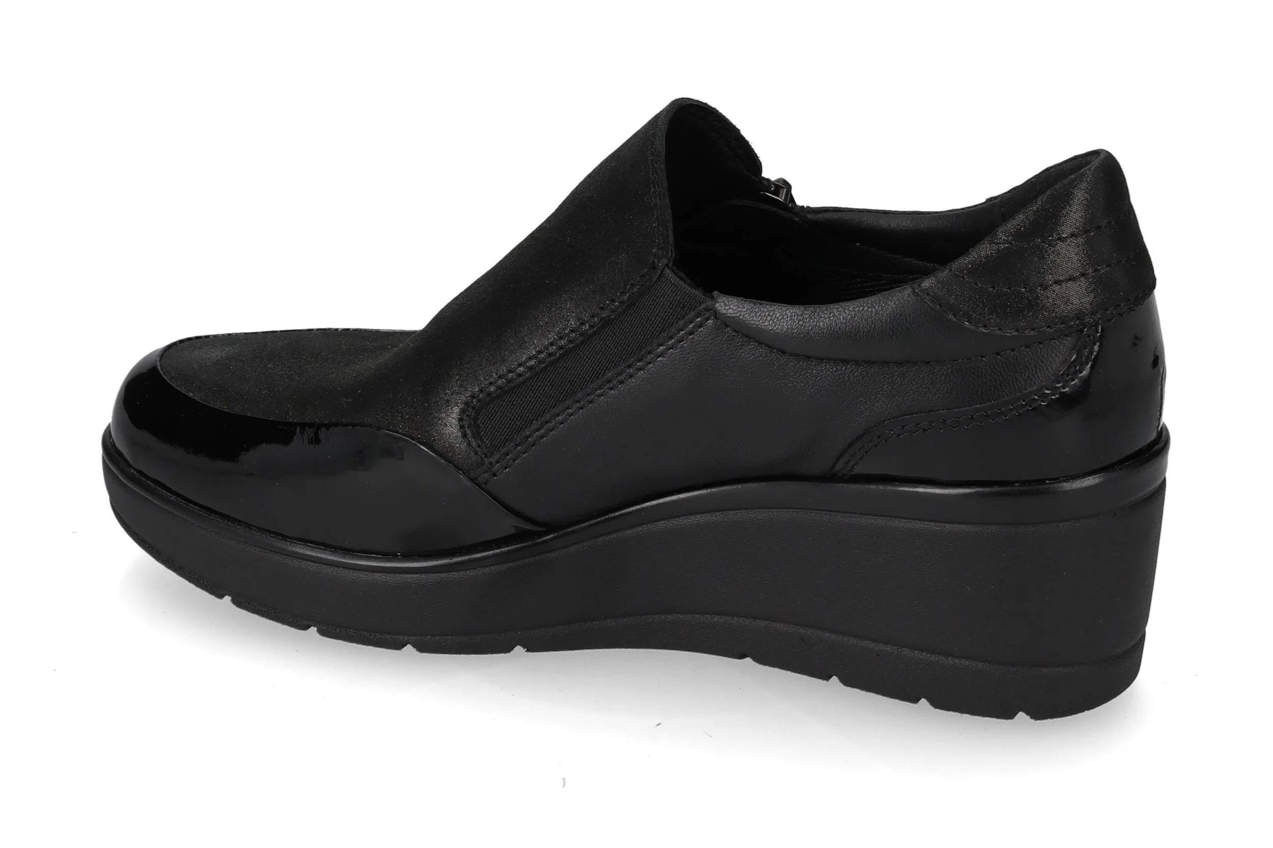 Valleverde 36446 Sneaker donna con tomaio e sottopiede in pelle e zeppa media - immagine 5