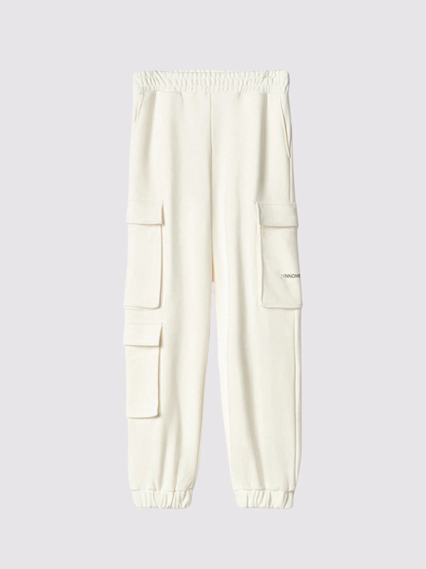 Pantalone con tasconi laterali ed elastico al fondo Bianco HINNOMINATE