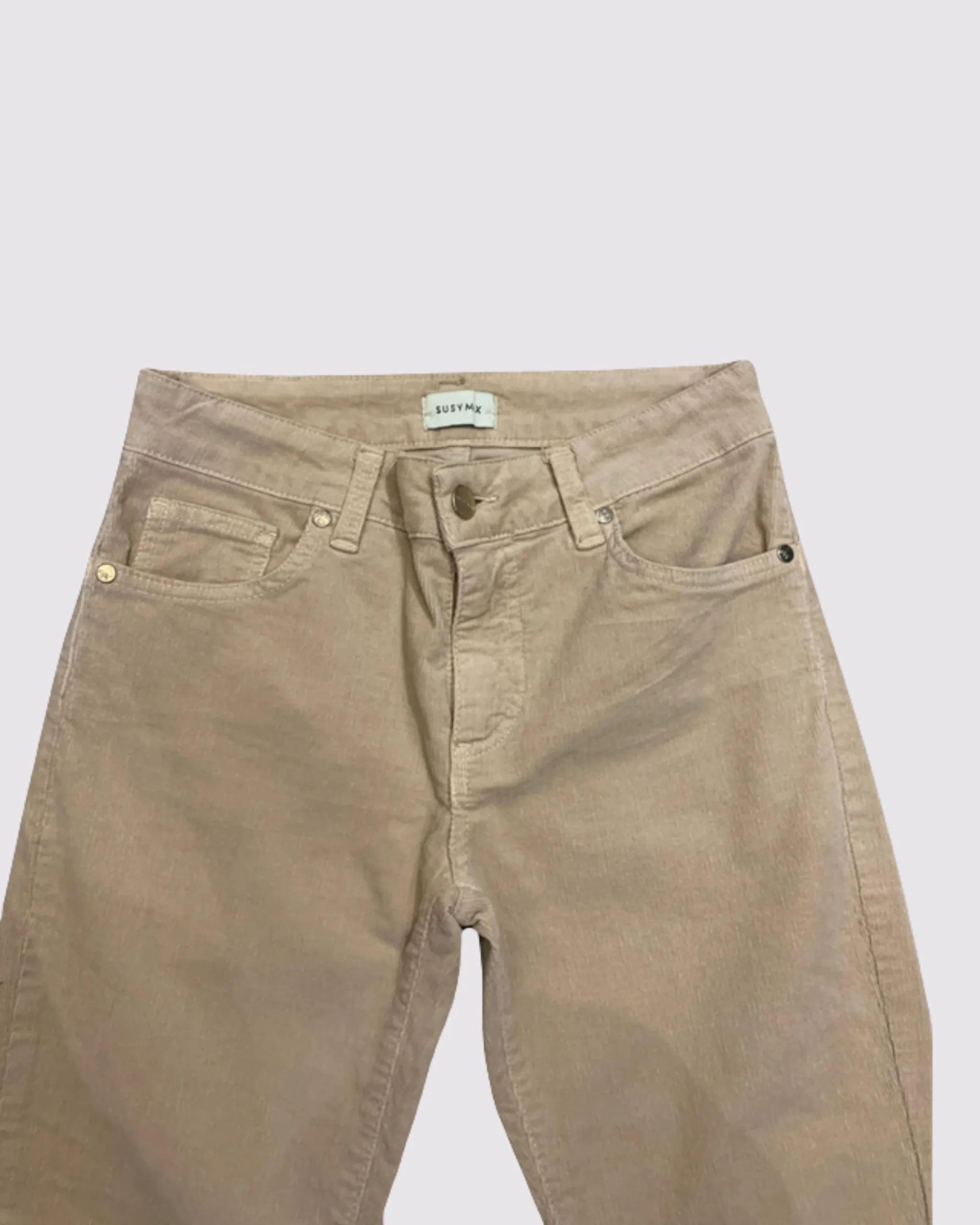 Pantalone di velluto beige - immagine 2