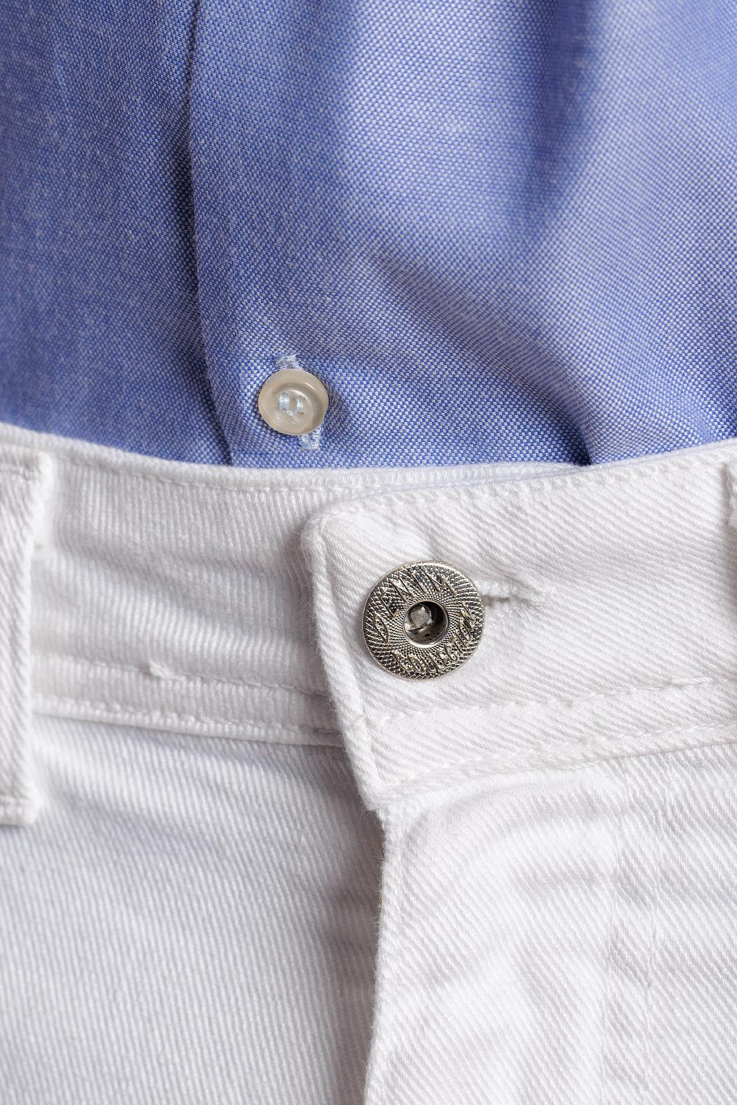 Jeans 5 tasche bianco - immagine 5