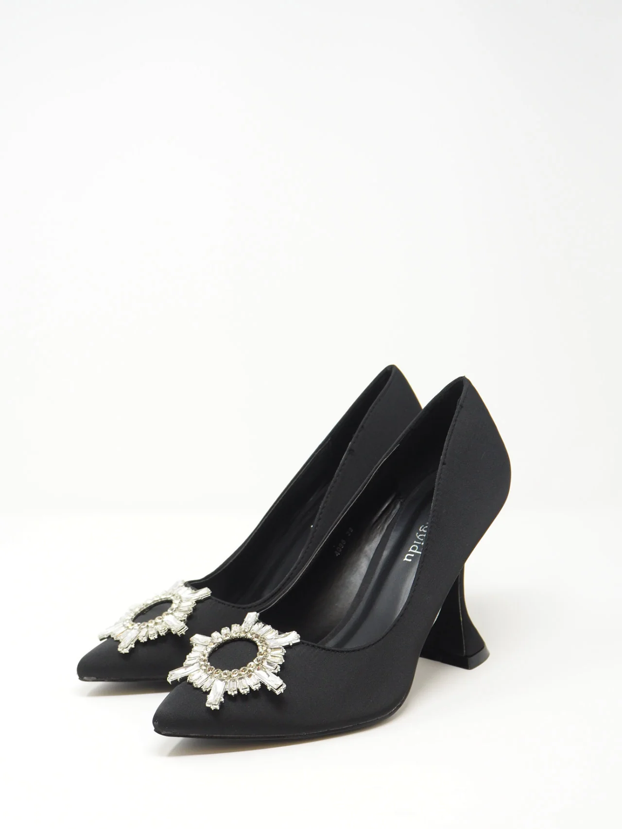 Décolleté diadema strass in raso - immagine 3