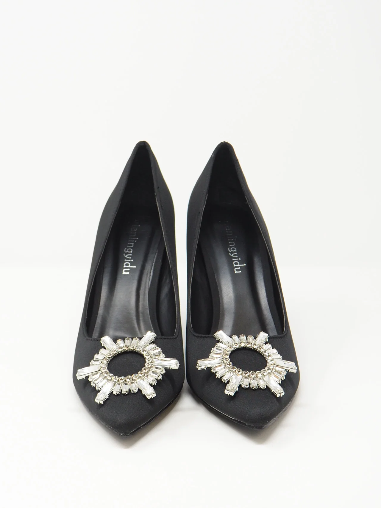 Décolleté diadema strass in raso - immagine 5