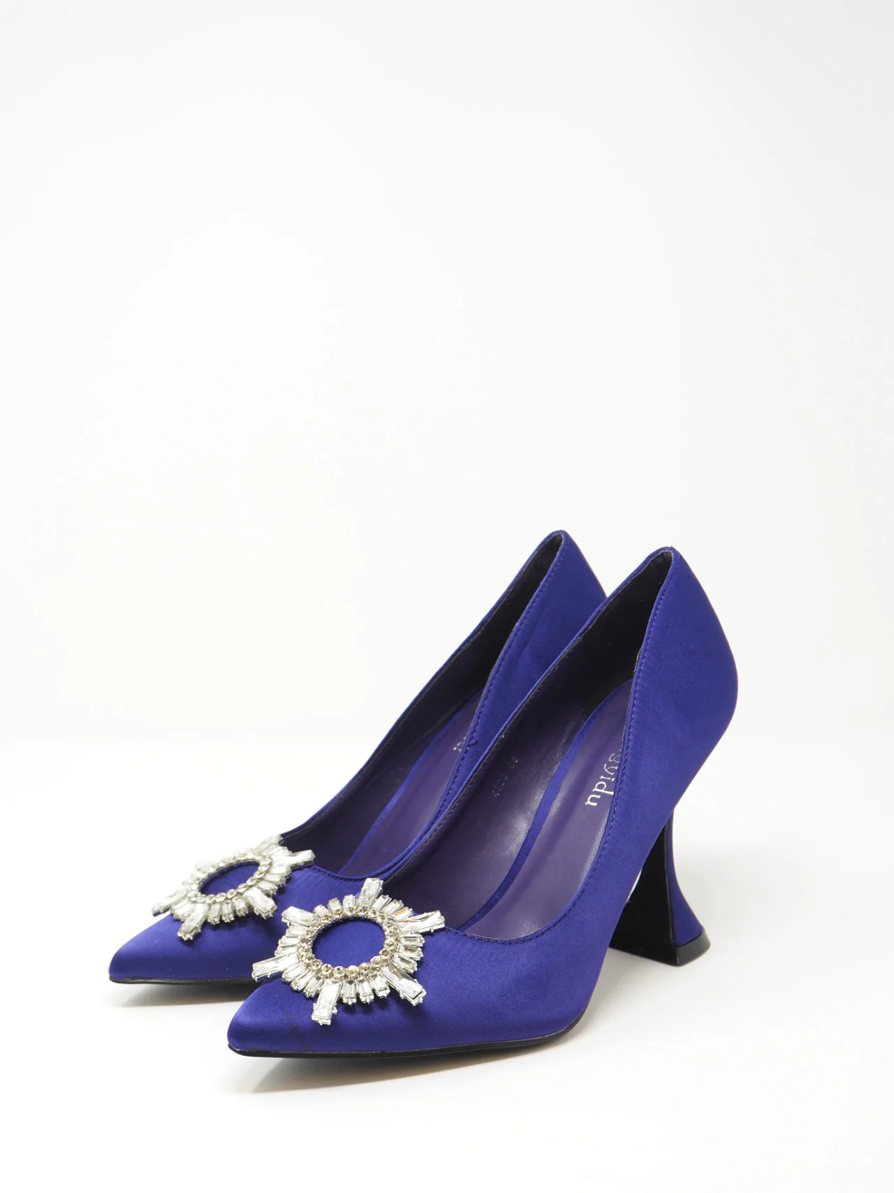 Décolleté diadema strass in raso - immagine 9