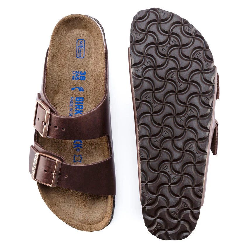 Birkenstock 0452763 Arizona plantare morbido pelle oliata habana - immagine 3