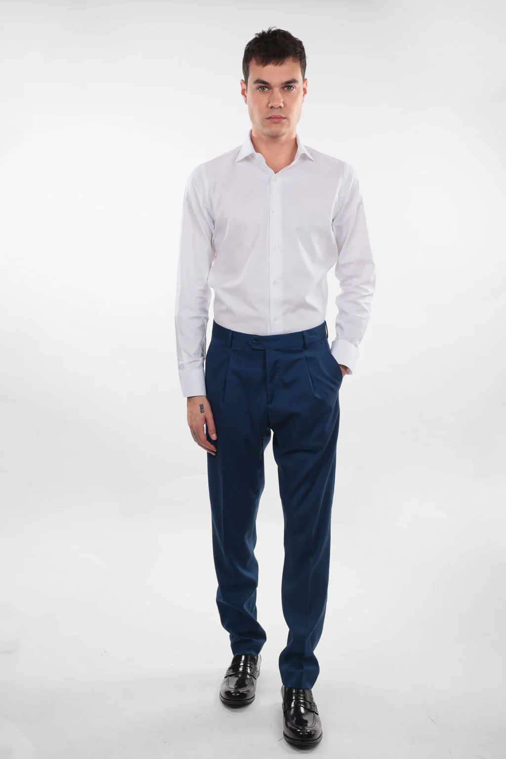 Pantalone spigato classico da abito - immagine 8