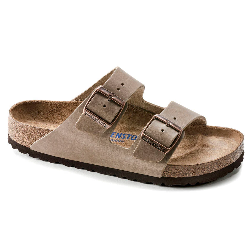 Birkenstock 0552813 Arizona plantare morbido pelle oliata tabacco brown - immagine 2