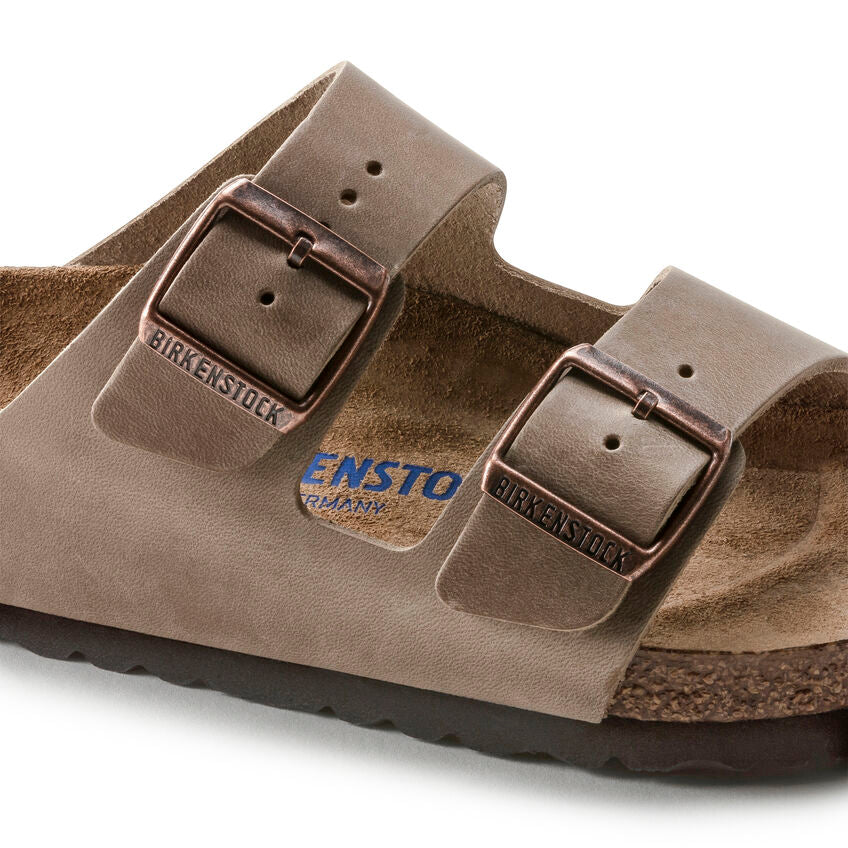 Birkenstock 0552813 Arizona plantare morbido pelle oliata tabacco brown - immagine 5