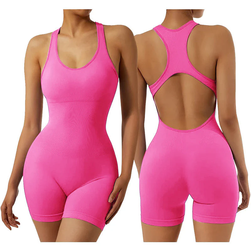 Tuta da Yoga con Schiena Svuotata Tuta da Tempo Libero per lo Sport - immagine 5