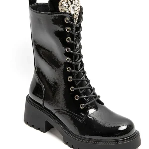 Stivali anfibi con fibbia a cuore