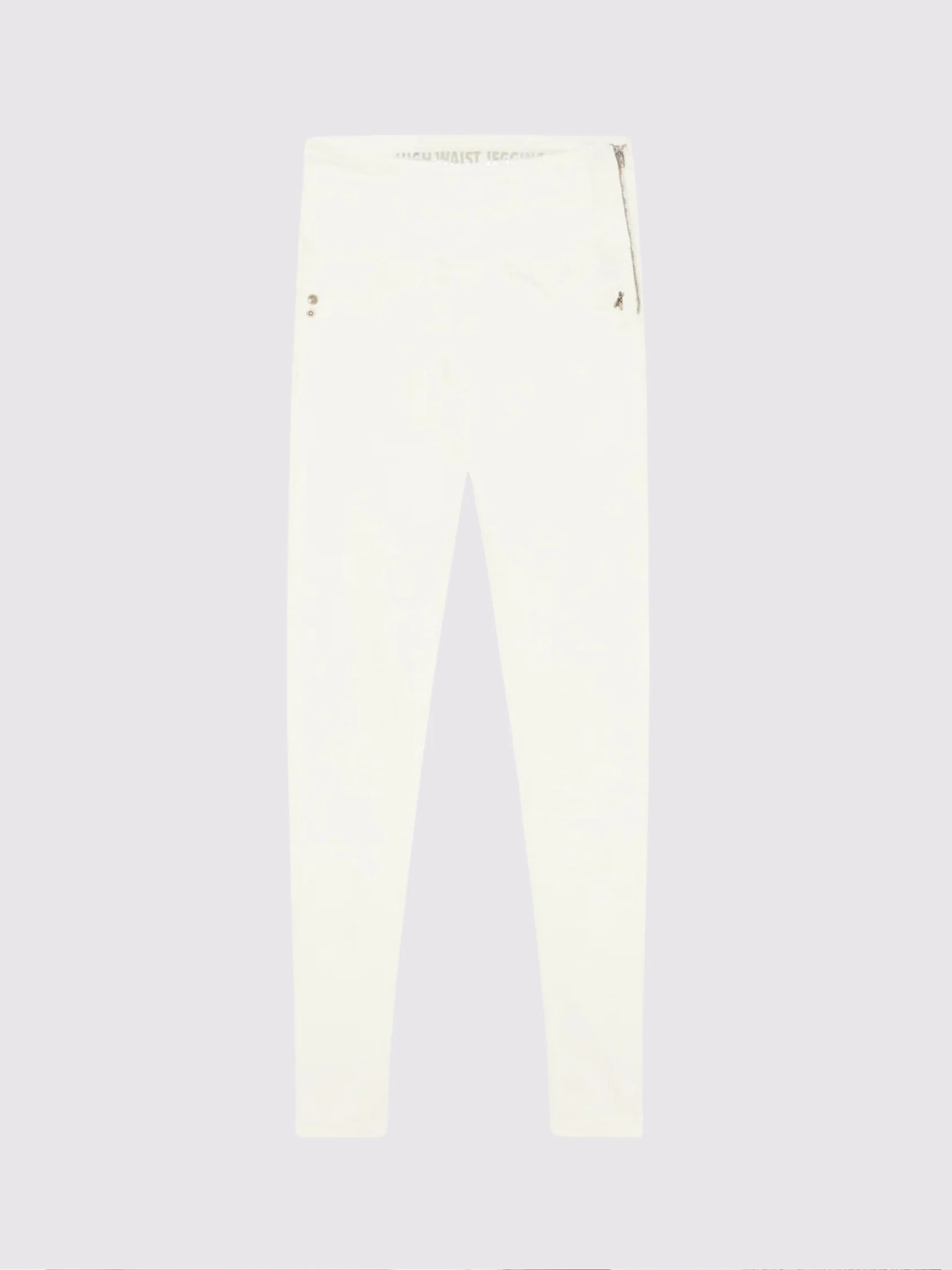 Jeggings a Vita Alta Bianchi - immagine 2