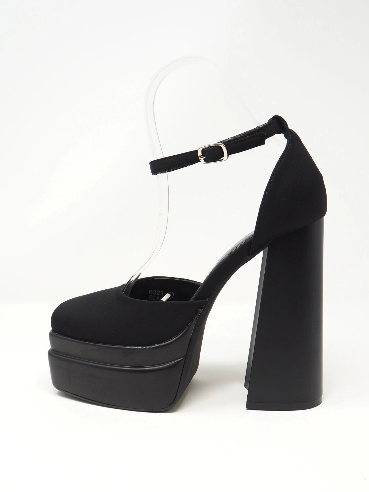 Décolleté con plateau e tacco grosso - immagine 8