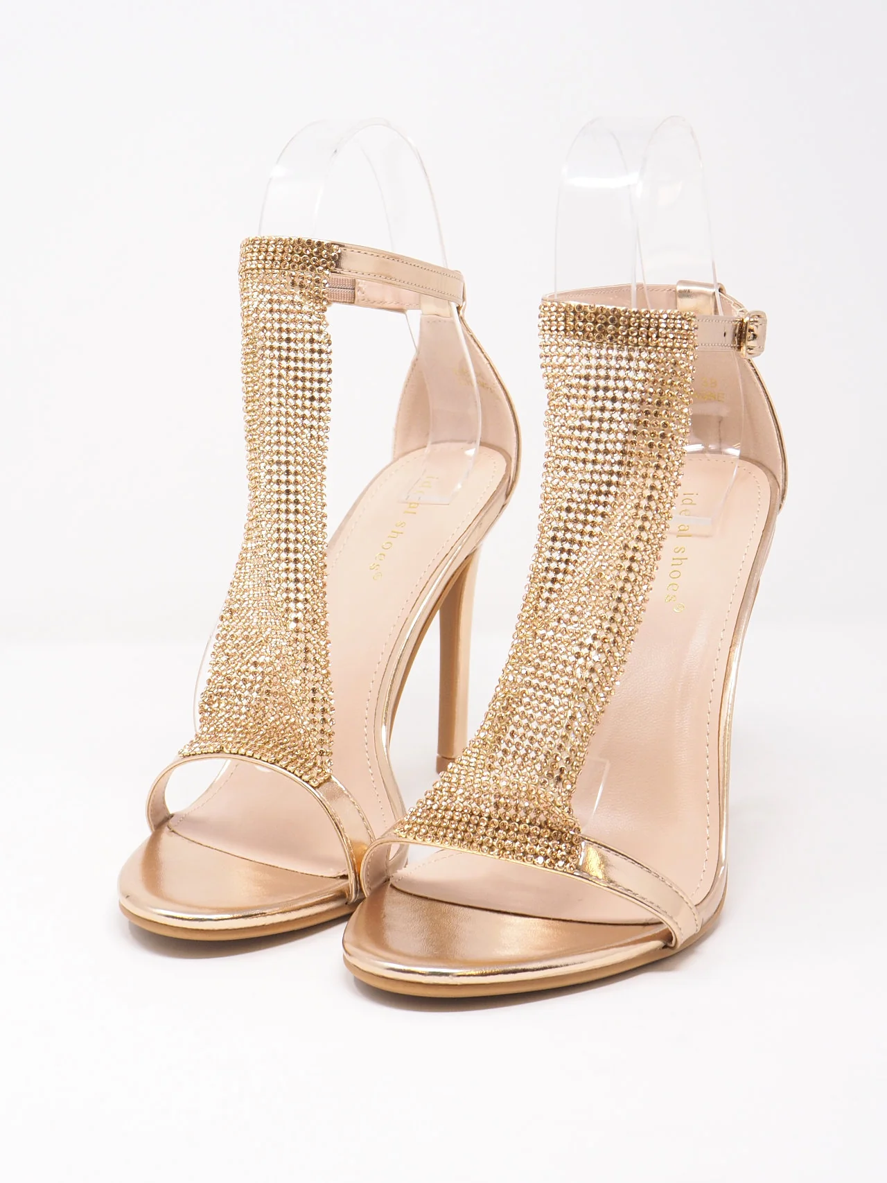 Sandali con retina di strass - immagine 6