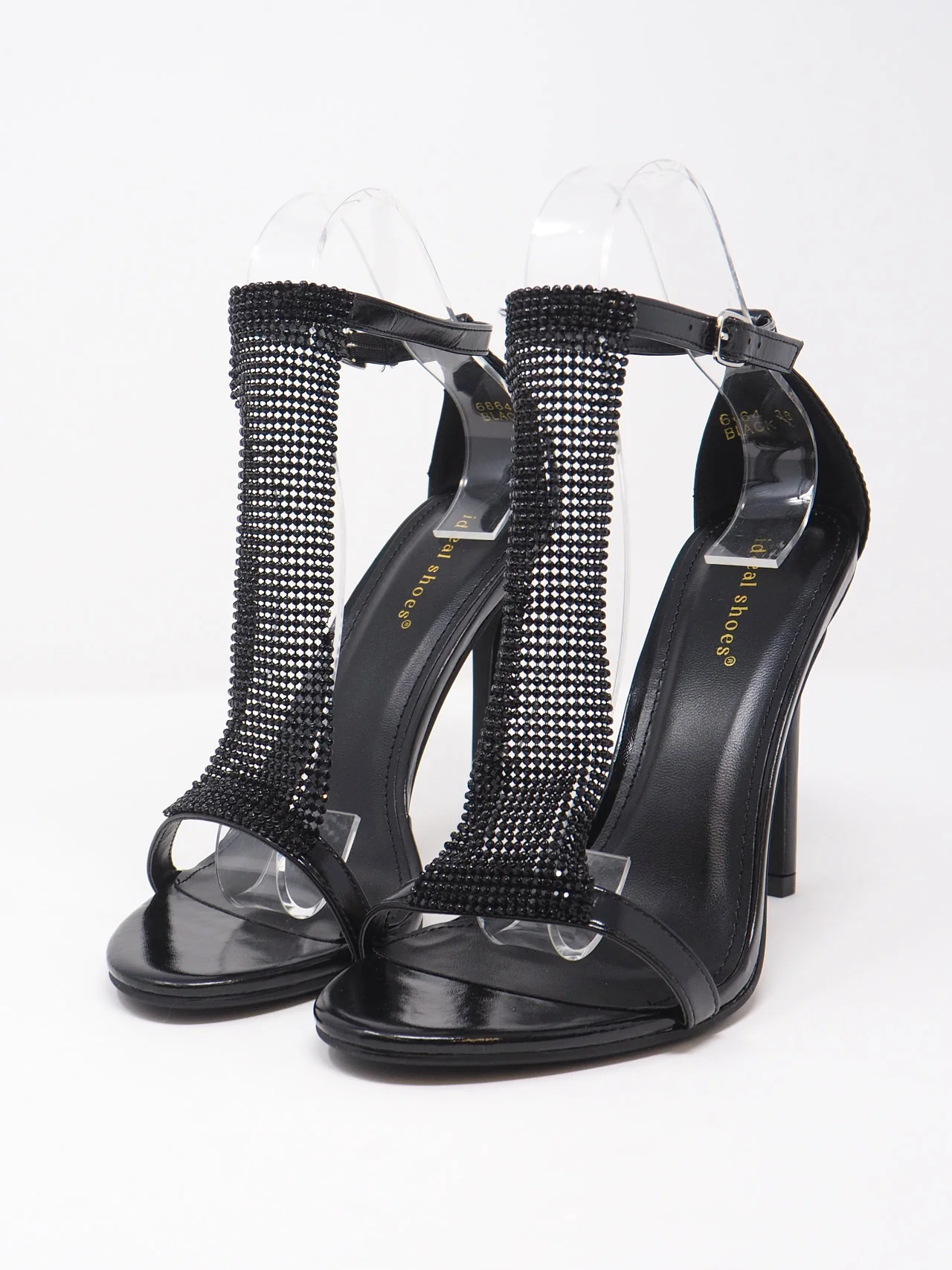Sandali con retina di strass - immagine 8