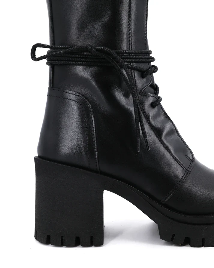 Stelio Malori 7033 anfibio in pelle nero - immagine 6