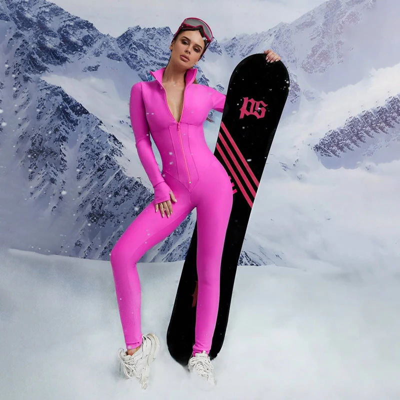 Abbigliamento Autunnale da Donna, Tuta Casual Slim-fit con Zip - immagine 5