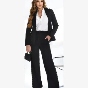 Pantaloni con lacci laterali