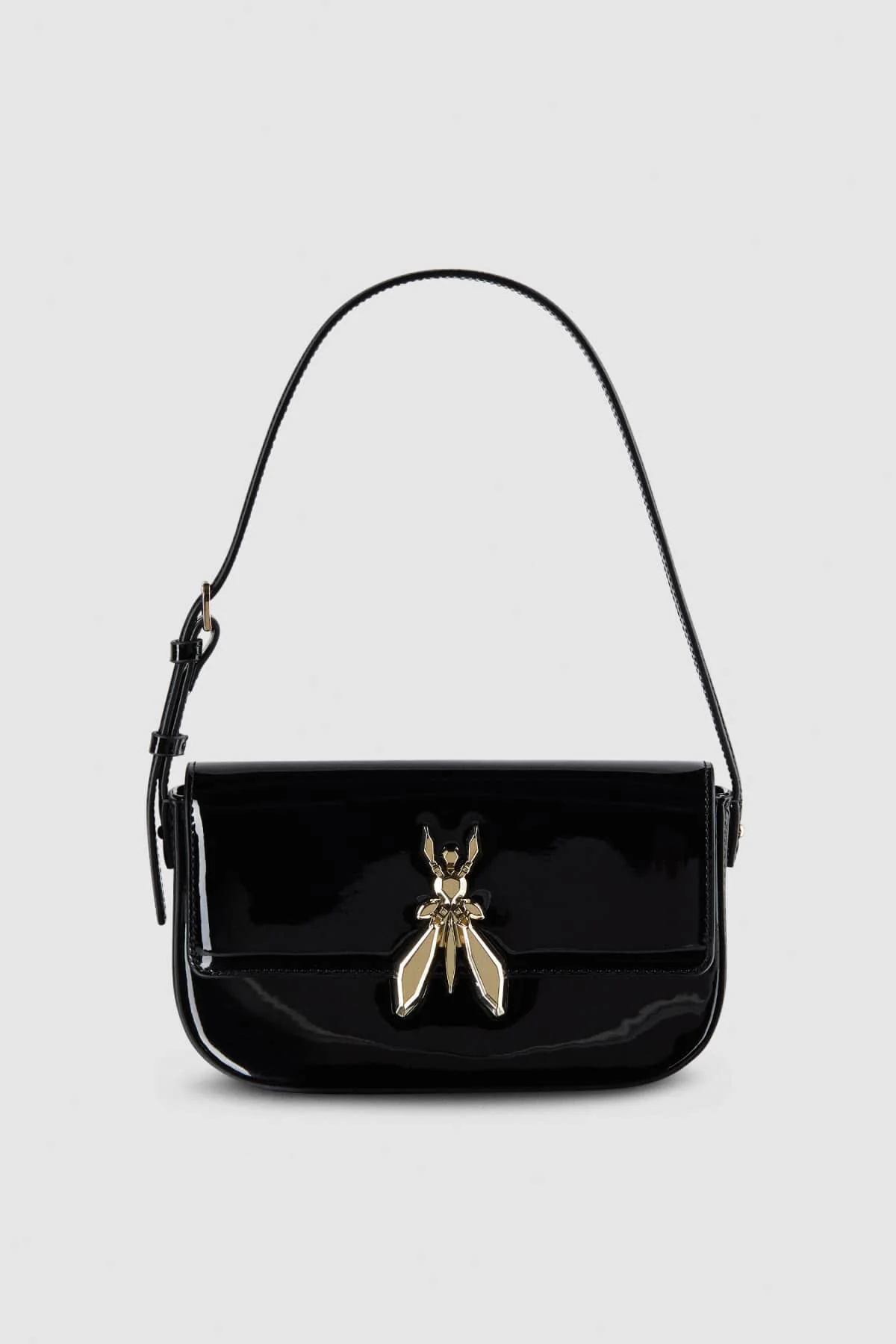 Borsa a spalla "ESSENTIAL" Fly in pelle verniciata