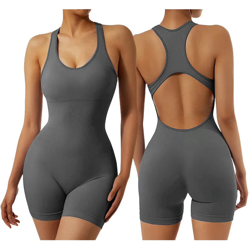 Tuta da Yoga con Schiena Svuotata Tuta da Tempo Libero per lo Sport - immagine 6