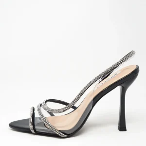 Sandali trasparenti con strass