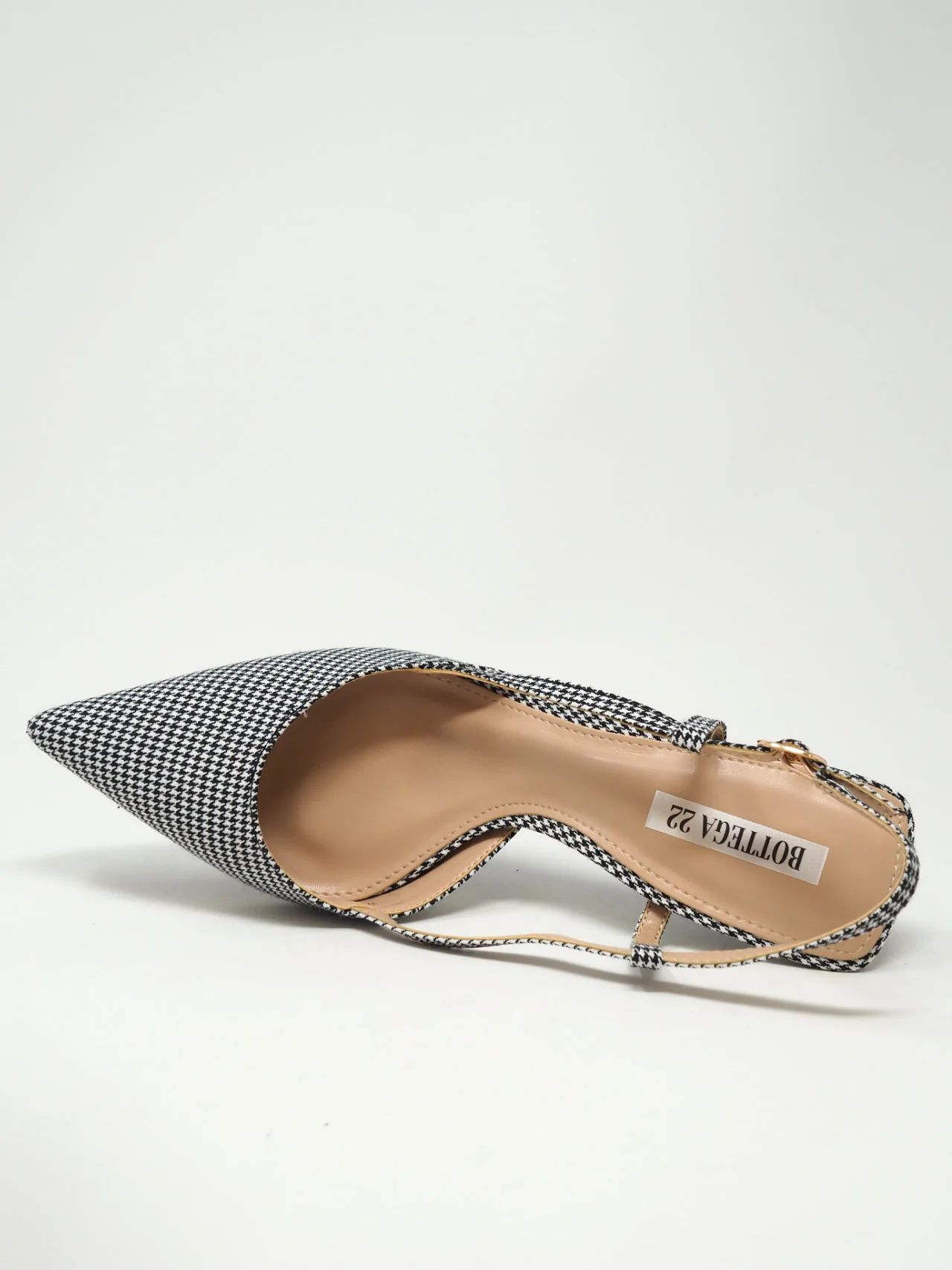 Décolleté slingback pied de poule - immagine 4