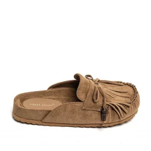 Ciabatte chiuse con frange