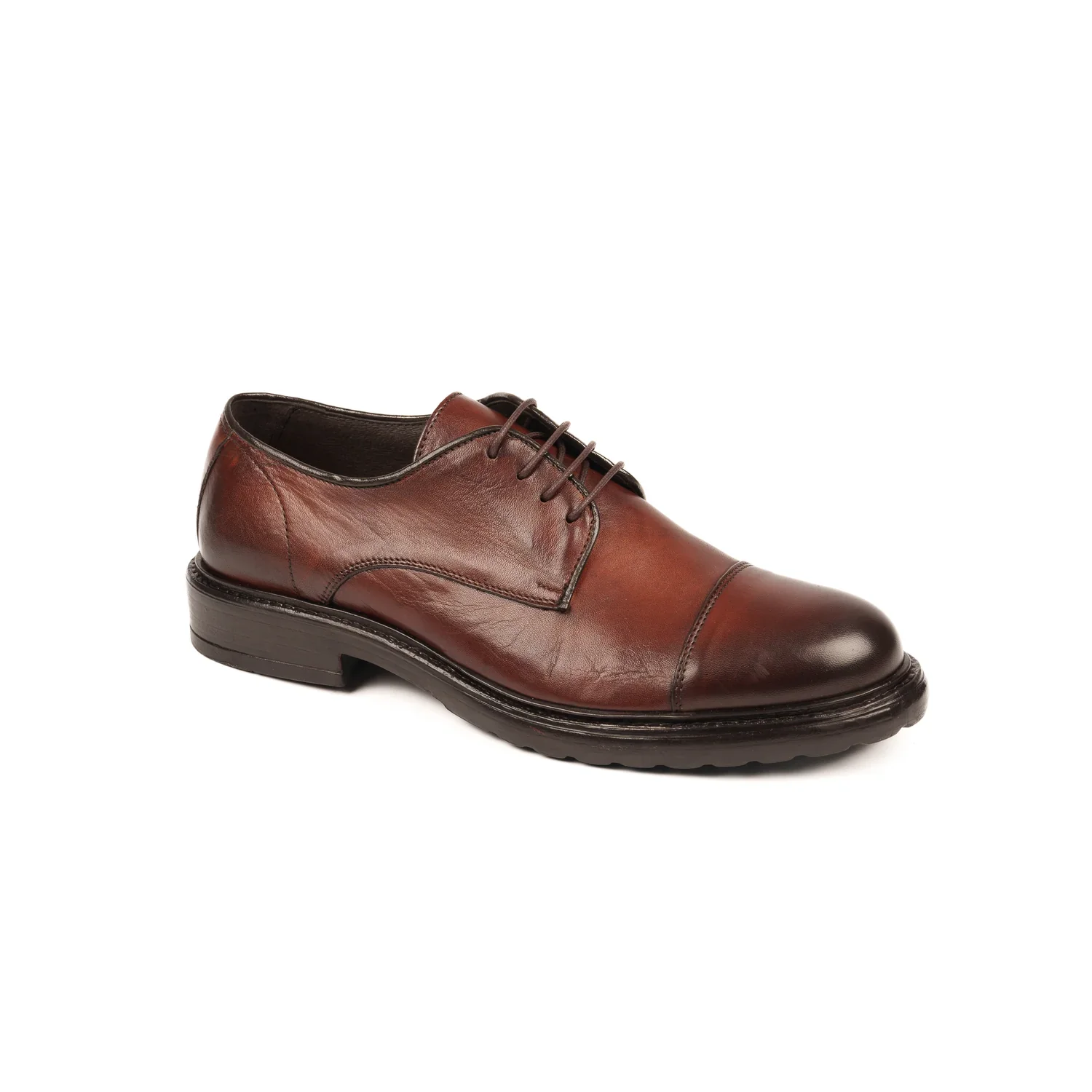 EXTON 9822 SCARPA DERBY UOMO PELLE MARRONE