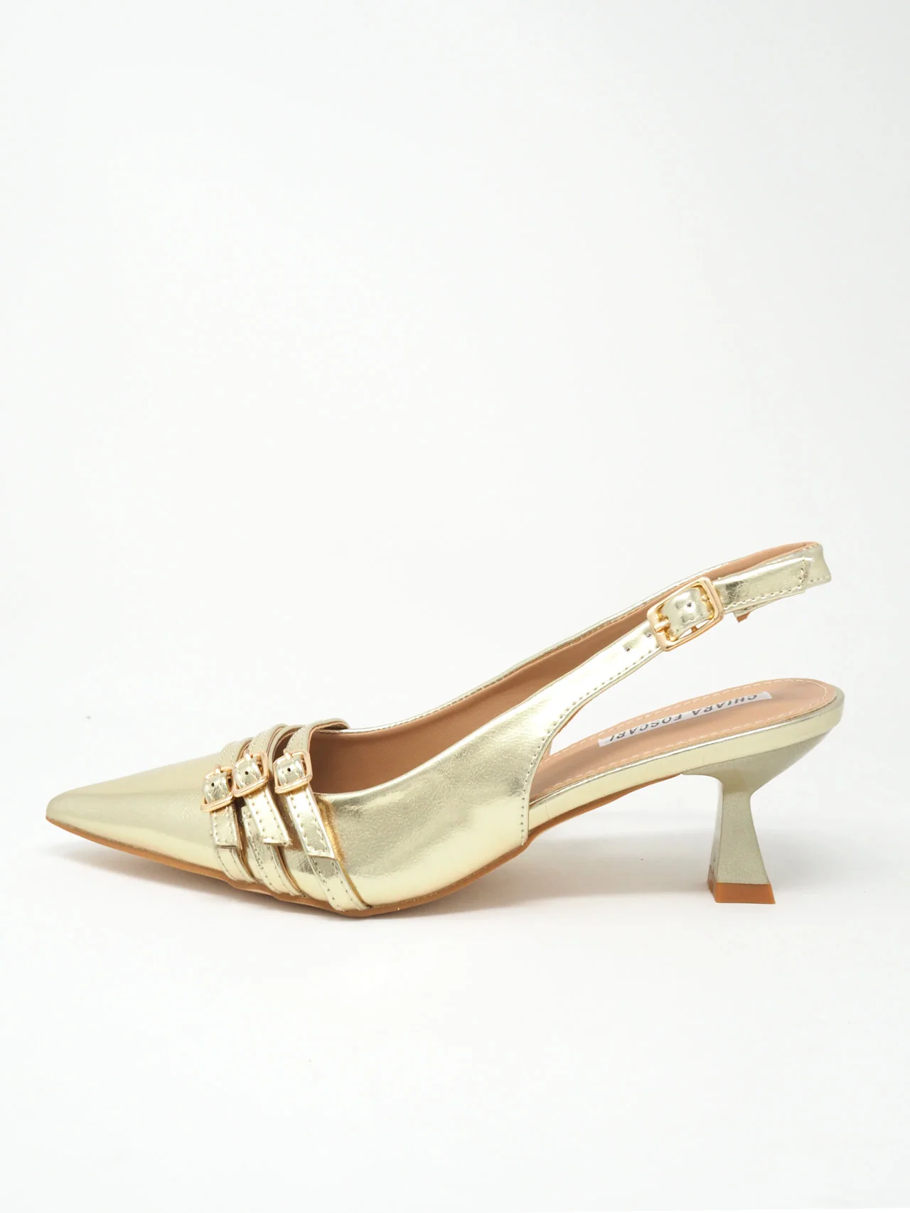 Décolleté slingback con fibbie - immagine 9