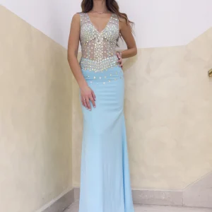 Abito con pietre strass