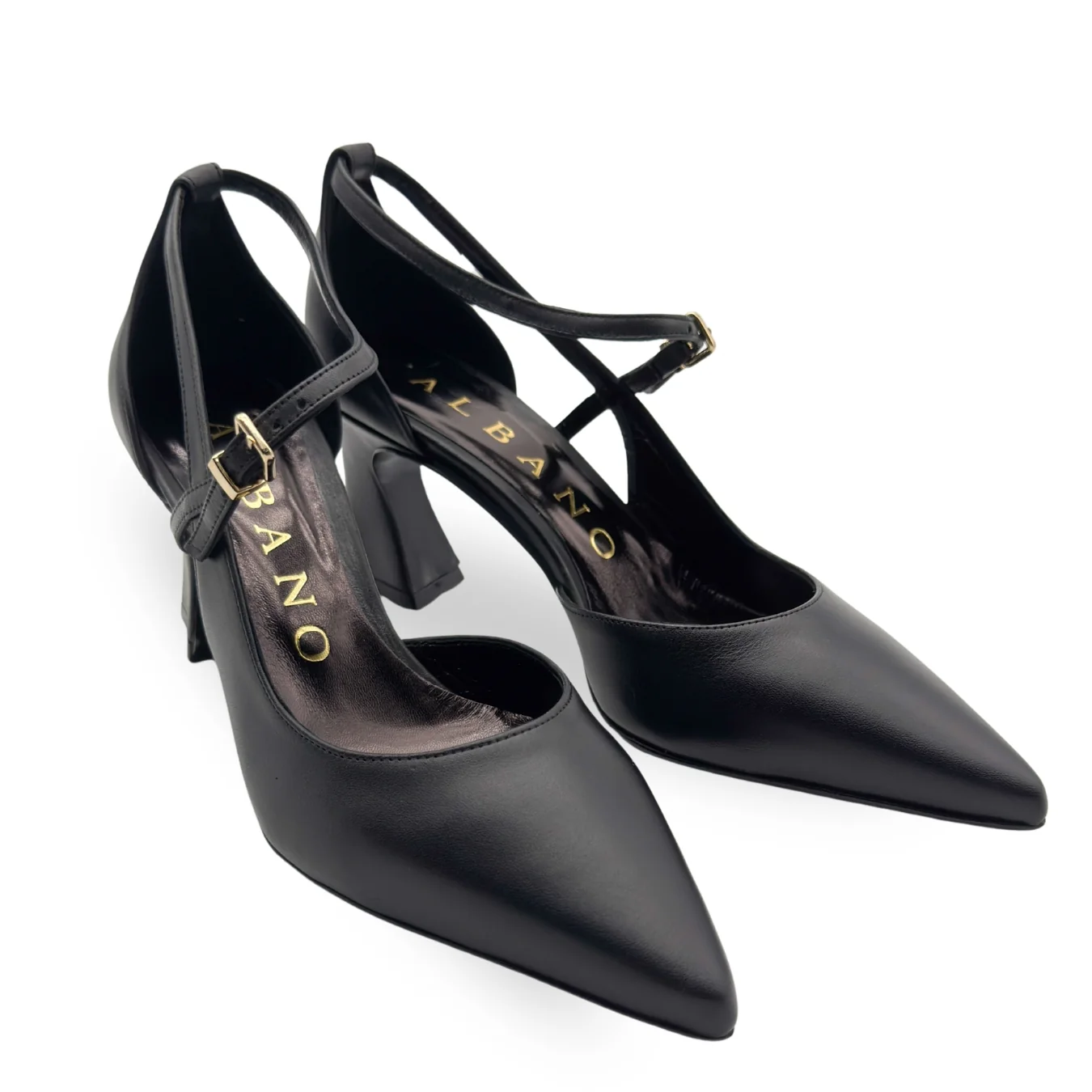 Albano 2915 dècolletè con cinturino in pelle - immagine 8