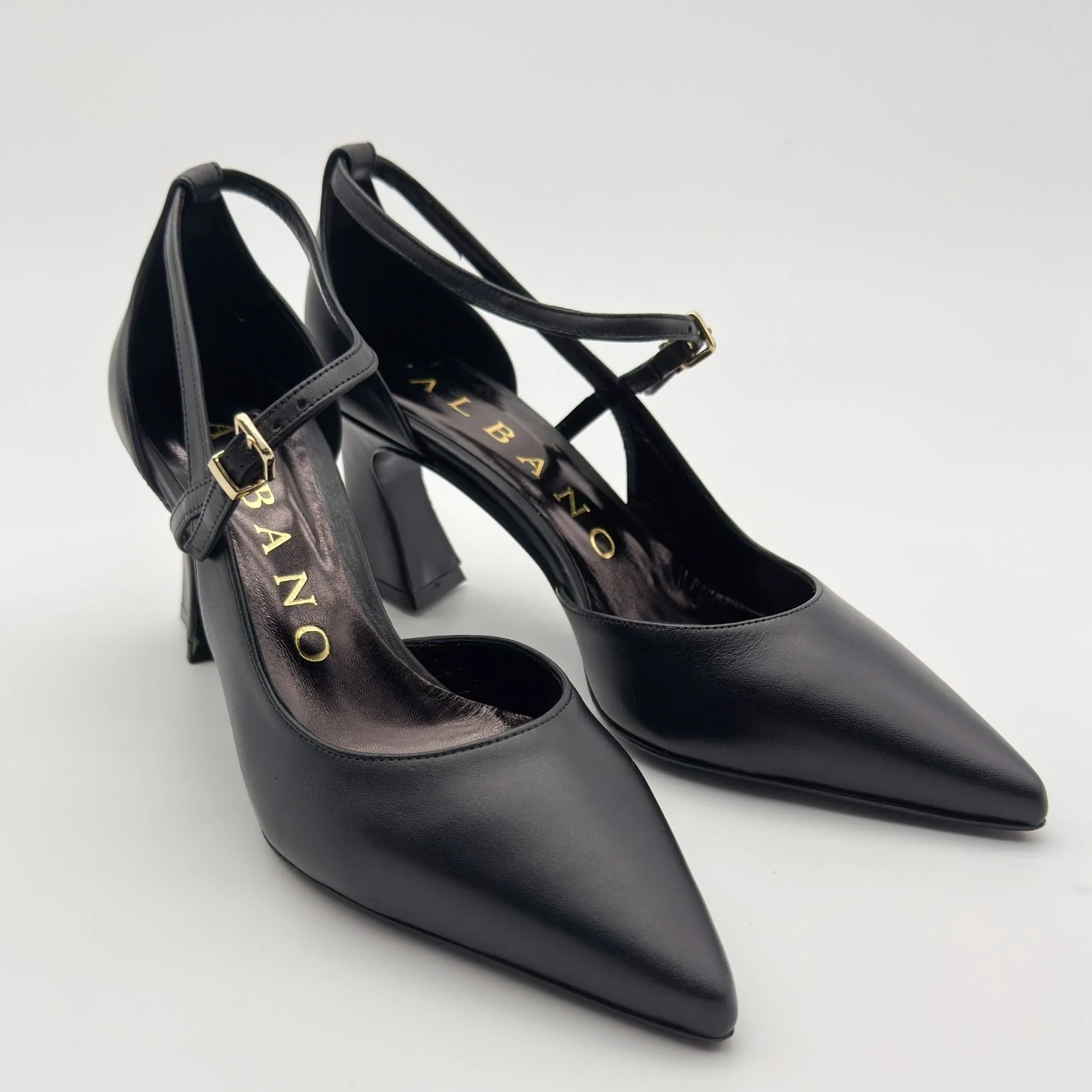 Albano 2915 dècolletè con cinturino in pelle - immagine 6