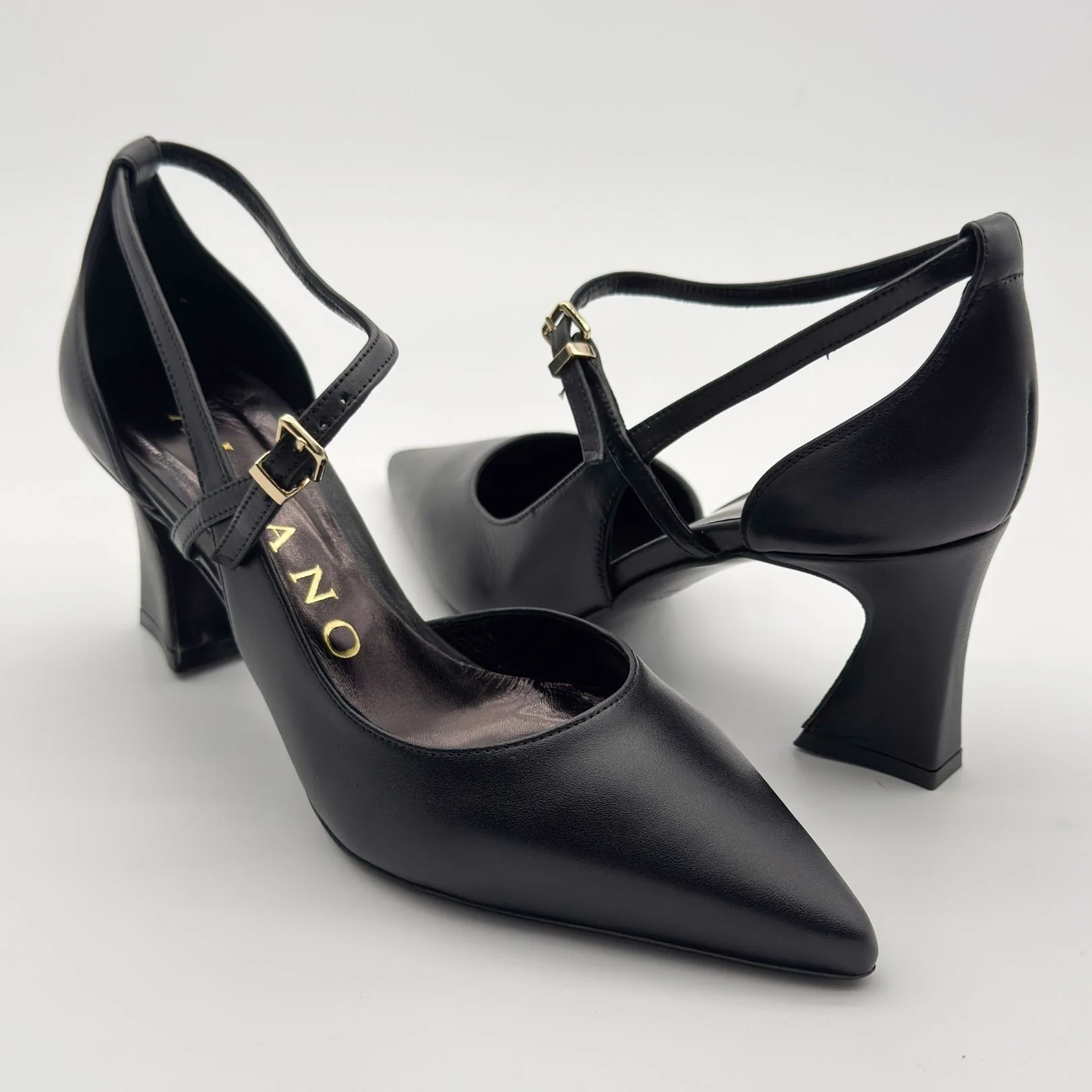 Albano 2915 dècolletè con cinturino in pelle - immagine 7