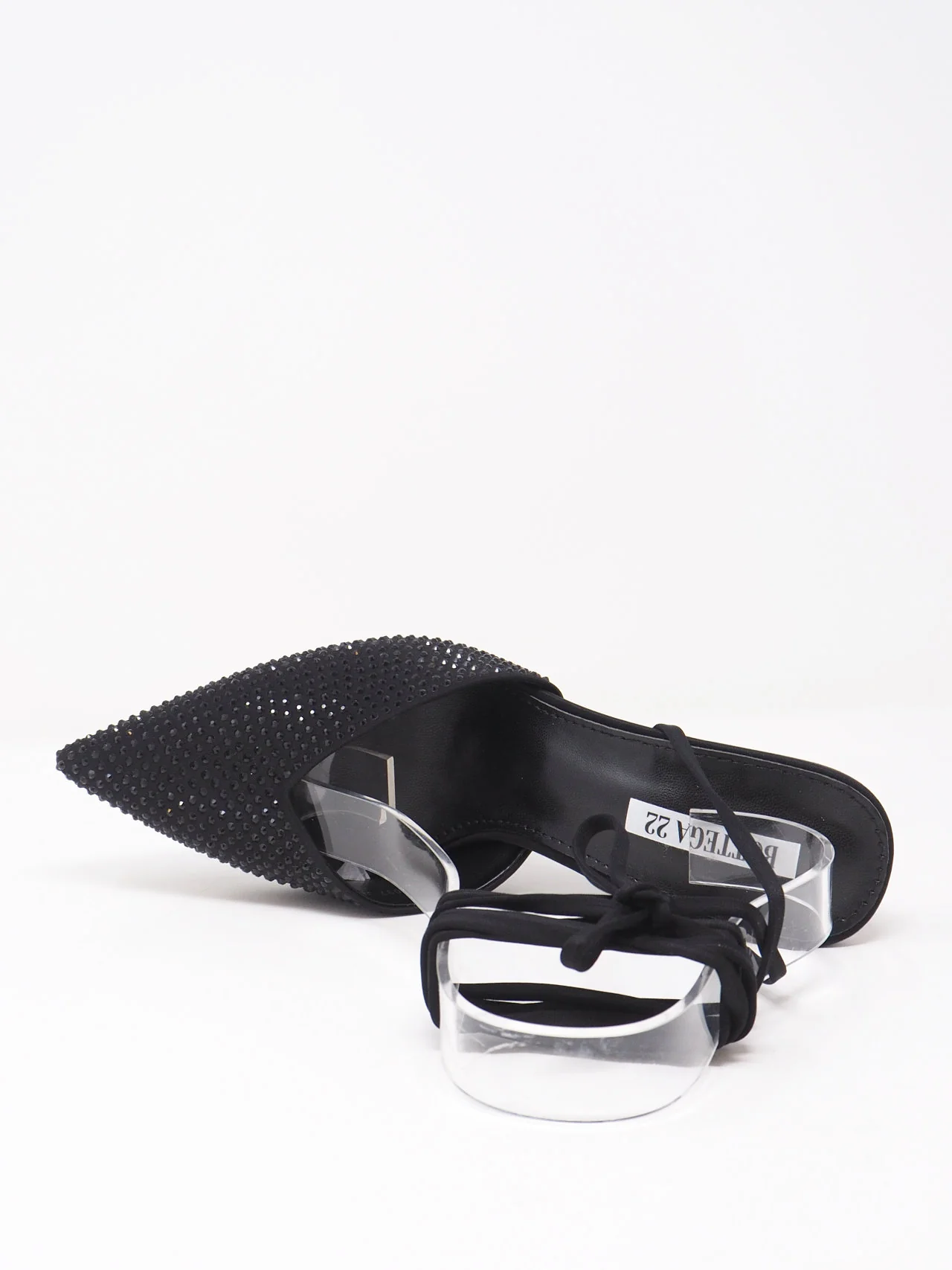 Décolleté con lacci e strass - immagine 8