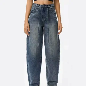 Jeans carpenter con laccio - mom fit