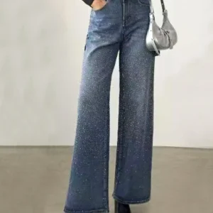 Jeans carpenter con strass