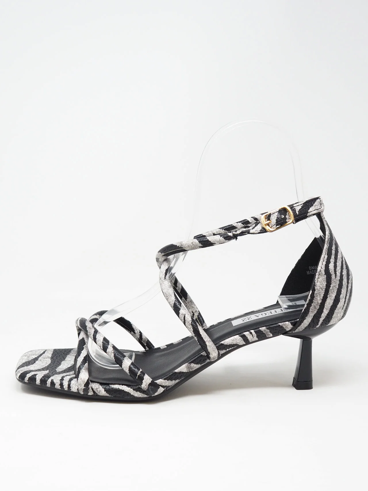 Sandali maculati con fascette - immagine 3