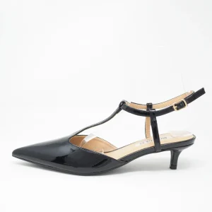 Slingback lucide con tacchetto