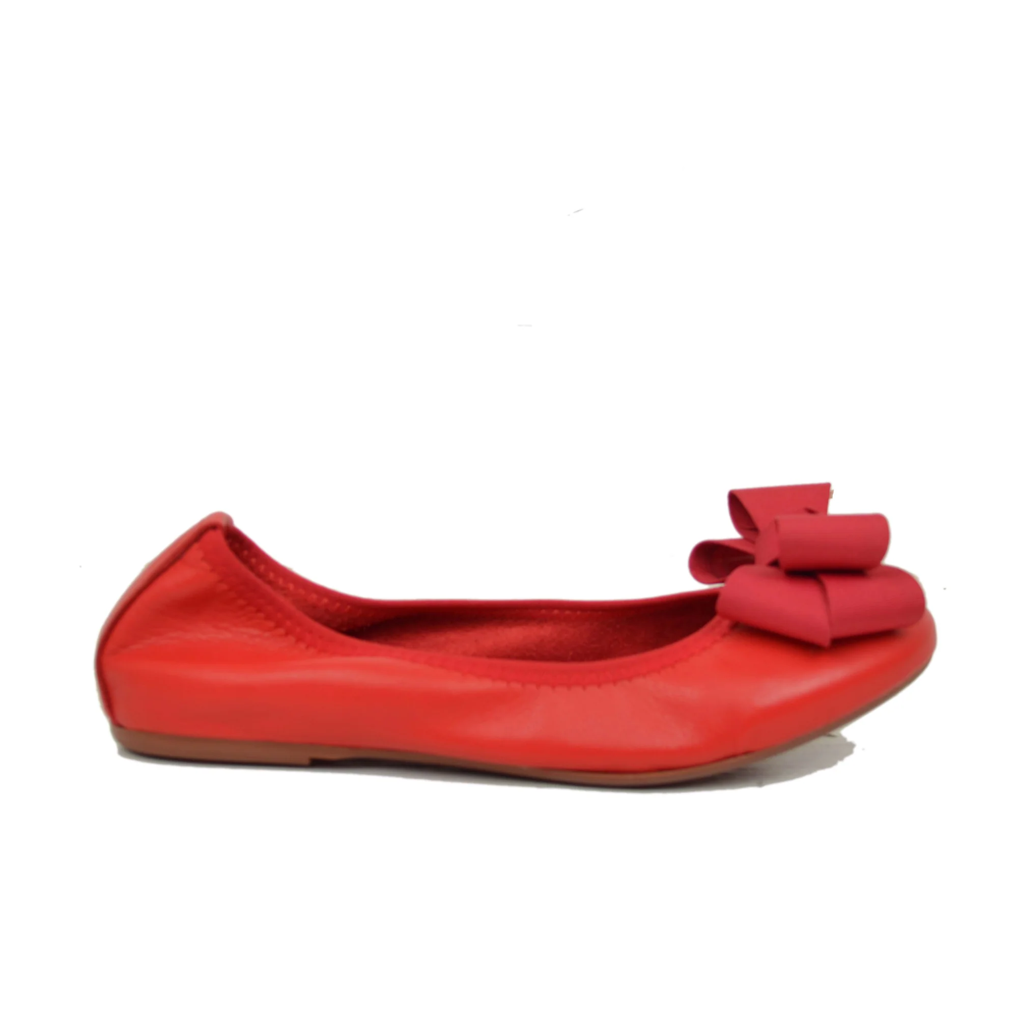 Ballerine Donna Rosse con Fiocco Elasticizzate con Zeppetta interna - immagine 3