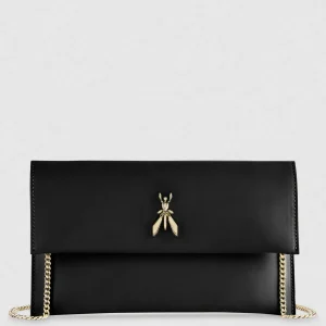 Pochette Fly in pelle con catena