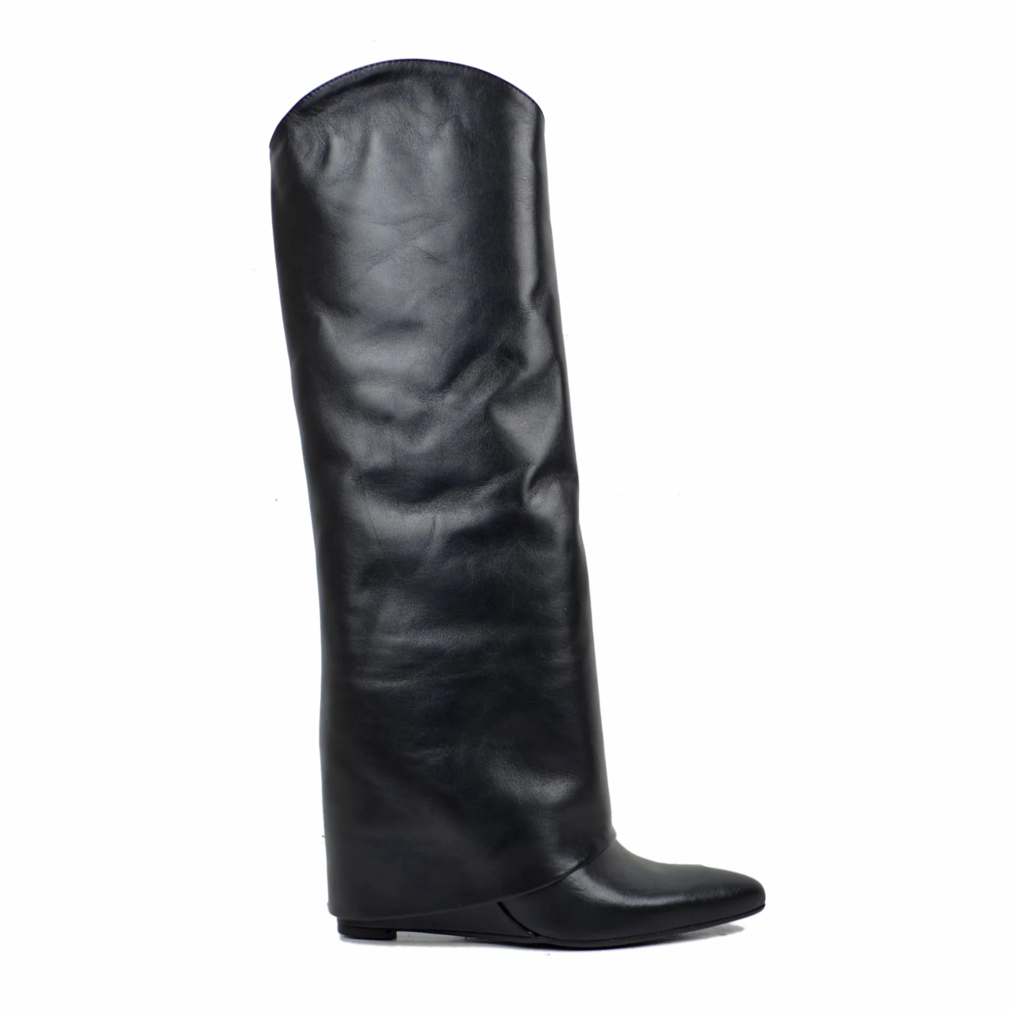 Stivali con Ghetta Eleganti con Tacco a Zeppa di 9 Cm Limited Edition - immagine 3